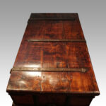 Antique iron bound merchants chest - Image 4