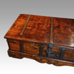 Antique iron bound merchants chest - Image 5