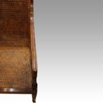 Antique mahogany bergere library chair - Image 8