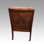 Antique mahogany bergere library chair - Image 4