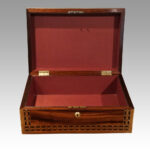 Antique rosewood cut brass box - Image 7