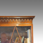 Antique mahogany double door bookcase - Image 3