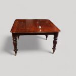 Antique mahogany extending dining table - Image 6