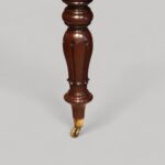 Antique mahogany extending dining table - Image 3