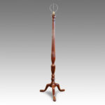 Antique mahogany standard lamp