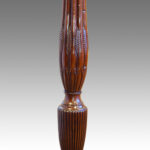Antique mahogany standard lamp - Image 2