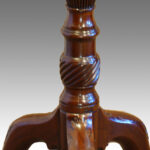 Antique mahogany standard lamp - Image 4