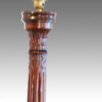 Antique mahogany standard lamp - Image 5