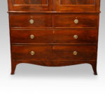 Antique mahogany linen press - Image 11