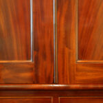 Antique mahogany linen press - Image 9