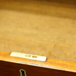Antique mahogany linen press - Image 7