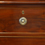 Antique mahogany linen press - Image 6
