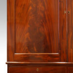 Antique mahogany linen press - Image 4