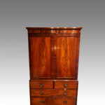 Antique mahogany linen press Now Sold - Image 2