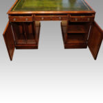 Antique mahogany partners desk - Image 9