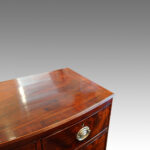 Antique mahogany small bow-front chest - Image 3