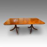 Antique mahogany twin pillar table Now Sold