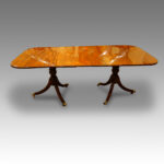 Superb mahogany twin pillar dining table Now Sold