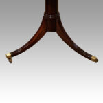 Antique mahogany twin pillar dining table - Image 9