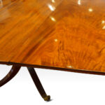 Antique mahogany twin pillar dining table - Image 9