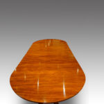 Antique mahogany twin pillar dining table - Image 7