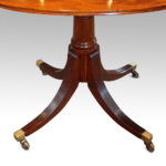Antique mahogany twin pillar dining table - Image 8