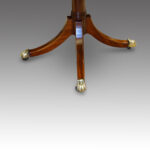 Antique mahogany twin pillar dining table - Image 5