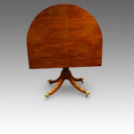 Antique mahogany twin pillar dining table - Image 4