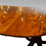 Antique mahogany twin pillar dining table - Image 5