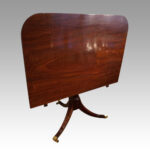 Antique mahogany twin pillar dining table - Image 3