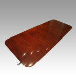 Antique mahogany twin pillar dining table - Image 2
