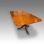 Antique mahogany twin pillar table Now Sold - Image 9