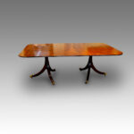 Antique mahogany twin pillar table Now Sold - Image 4