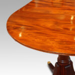 Antique mahogany twin pillar dining table - Image 3