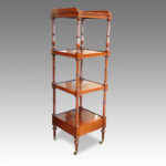 Antique mahogany 4 tier whatnot Now Sold