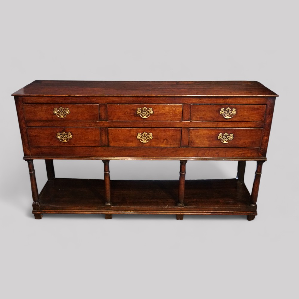 Antique-multi-drawer-pot-board-dresser-front.jpg Antique multi drawer pot board dresser - Image 1