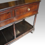 Antique oak 3 drawer dresser base - Image 2