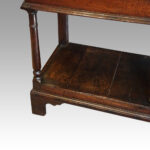 Antique oak 3 drawer dresser base - Image 3
