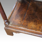 Antique oak 3 drawer dresser base - Image 4