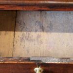 Antique oak 3 drawer dresser base - Image 6