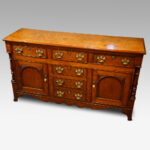 Antique oak Anglesey dresser base - Image 8