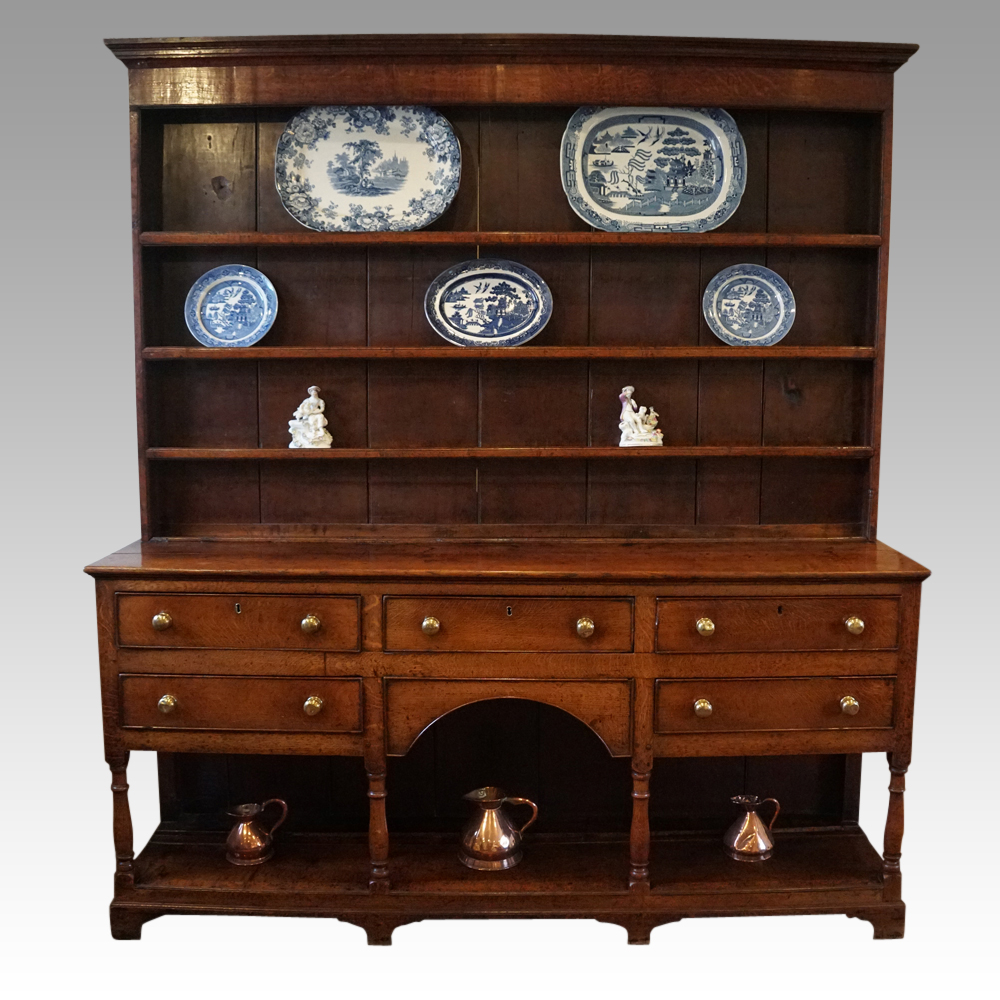 Antique-oak-Shropshire-dresser.jpg Antique oak Shropshire dresser - Image 1