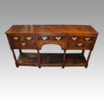 Georgian oak pot board dresser base