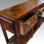 Georgian oak pot board dresser base - Image 7