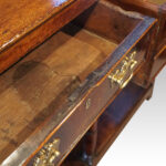 Georgian oak pot board dresser base - Image 9