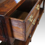 Georgian oak pot board dresser base - Image 11