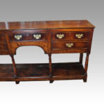 Georgian oak pot board dresser base - Image 13