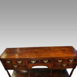 Georgian oak pot board dresser base - Image 4