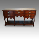 Antique oak boarded pot-board dresser - Image 4