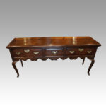 Antique cabriole leg dresser base